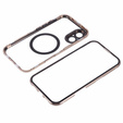 Magnetic Dual Glass MagSafe case for iPhone 16, gold