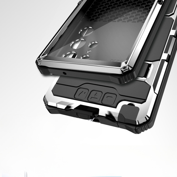Case for Samsung Galaxy S22 Ultra, R-JUST, armoured, silver