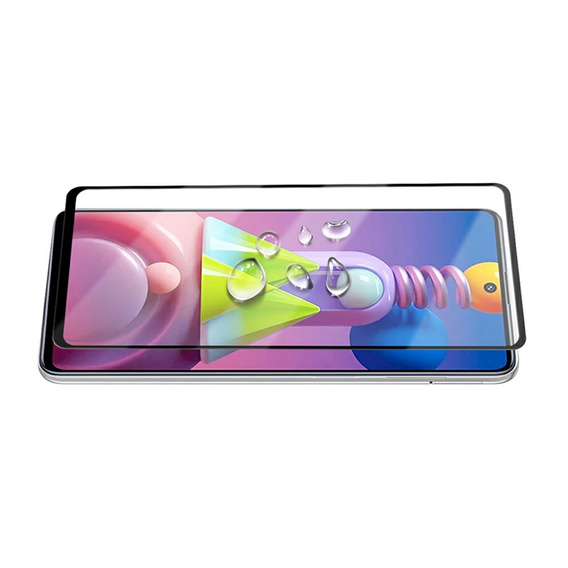 Mocolo Full Glue Tempered Glass for Samsung Galaxy M51, black frame