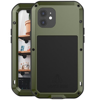 Love Mei Case for iPhone 12, armored with glass, green