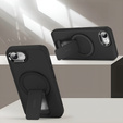 Case for Iphone 16E, Kickstand Matt Case, for MagSafe, black