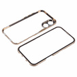 Case for iPhone 16, Magnetic Dual Glass, gold