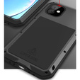 Love Mei Case for iPhone 11, armored with glass, black