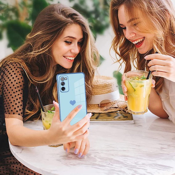 Case for Samsung Galaxy S20 FE, Electro heart, blue