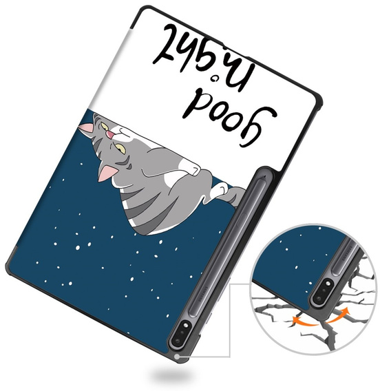 Case for Samsung Galaxy Tab S9 Plus, Smartcase, sleeping cat