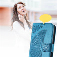 Flip case for Motorola Edge 50 Ultra, Butterfly, blue