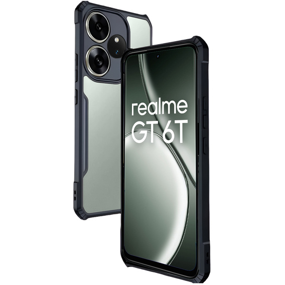 Case for Realme GT 6 / 6T, AntiDrop Hybrid, black