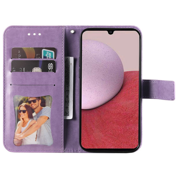 Flip case for Samsung Galaxy A14 4G/5G, Mandala Flower, purple