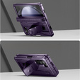 Armored case for Samsung Galaxy Z Fold 5 5G, Dexnor Full Body S-Pen Slot, purple