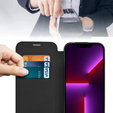 Flip case for iPhone 13 Pro, RFID Wallet MagSafe CamShield, black