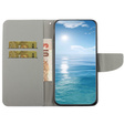 Flip case for Xiaomi Redmi 13C / Poco C65, Wallet, Painted Flowers, purple