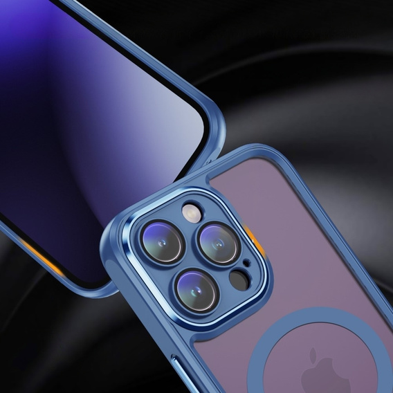 Case for iPhone 15 Pro, ERBORD Impact Guard, MagSafe, blue