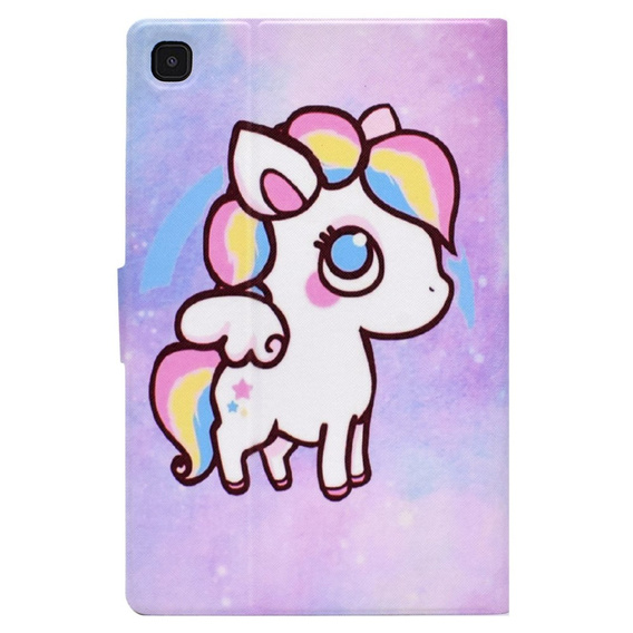 Case for Samsung Galaxy Tab A7 Lite, with flap, colorful horse