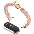Stainless Steel Watch Strap with Protective Case for Apple Watch, Silver