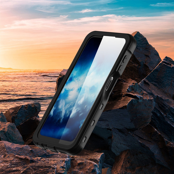 IP68 Waterproof Case for Samsung Galaxy A25 5G, Redpepper, black