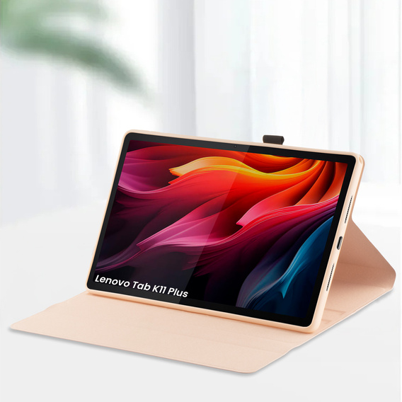 Bluetooth keyboard case with touchpad for Lenovo Tab K11 Plus - pink