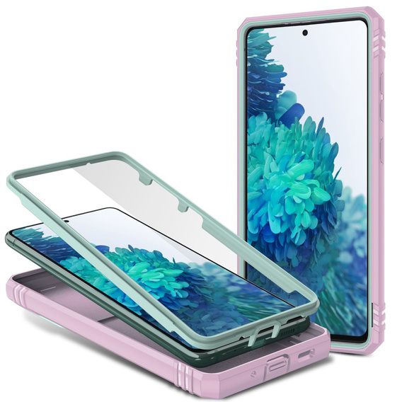 Case for Samsung Galaxy S20 FE, CamShield Slide, green/pink