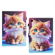 Case for Lenovo Tab M10 10.1 Gen 3, with flap, cat
