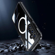 Case for Samsung Galaxy A55 5G, Shockproof, with glass, for MagSafe, black