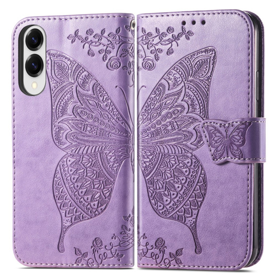 Flip case for Samsung Galaxy S25 Edge, Butterfly, purple