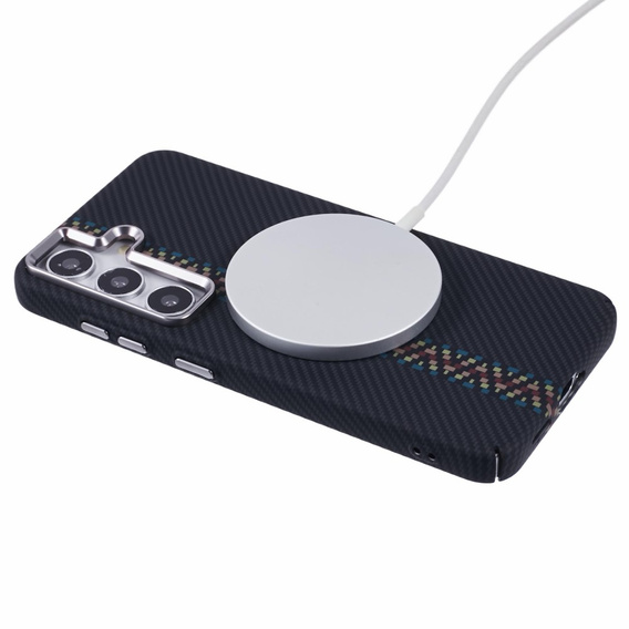 MagSafe's Samsung S25+ Plus Case, Carbon Fiber, black