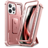 Armored case for iPhone 13 Pro, Dexnor Full Body, pink rose gold