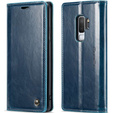 CASEME flip case for Samsung Galaxy S9+ Plus, Waxy Textublue, blue