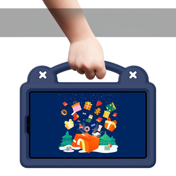 Children's case for Xiaomi Redmi Pad SE 8.7", Cute Patterns, with stand, dark blue