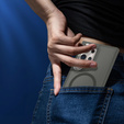 Case for Samsung Galaxy S25 Ultra, Kickstand Matt Case, for MagSafe, gray + Screen protector