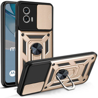 Case for Motorola Moto G53 5G, CamShield Slide, gold