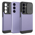 Case for Samsung Galaxy S24, ERBORD CamProtect Slide Camera, purple