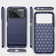 Case for Xiaomi Poco X4 Pro 5G, Carbon, blue
