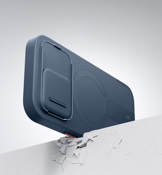 Case for iPhone 16 Pro, Suritch Shockproof, for MagSafe, dark blue