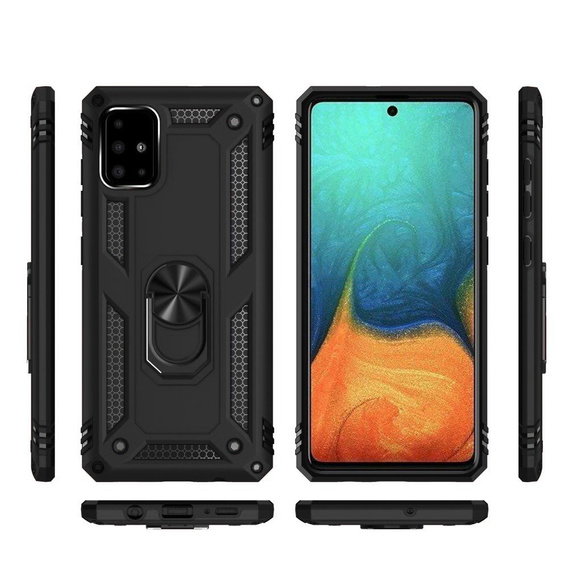 Armor Case for Samsung Galaxy A51, Nox Case Ring, black