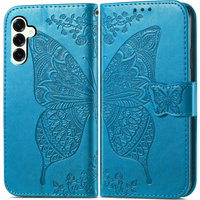 Flip case for Samsung Galaxy S25 FE, Butterfly, blue