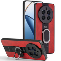 Case for Realme 12 Pro 5G / 12 Pro+ 5G, Leather Kickstand Ring, red