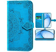 Flip case for Oppo A60, Mandala, blue