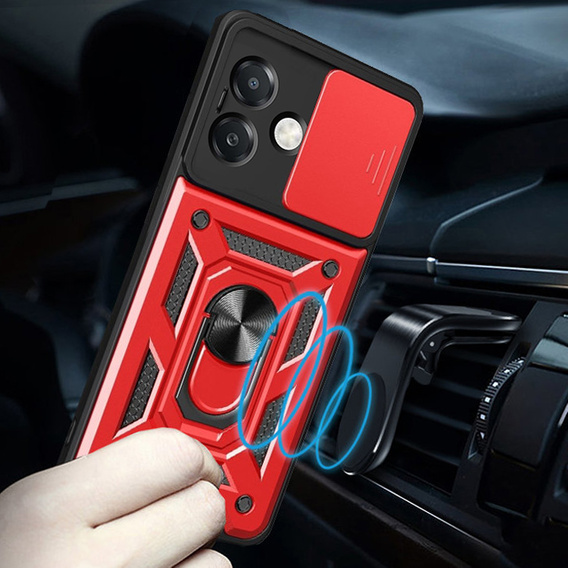 Case for Oppo A40 / Oppo A40m, CamShield Slide, red