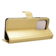 Flip case for Motorola Edge 50 Ultra, Crazy Horse Wallet, gold