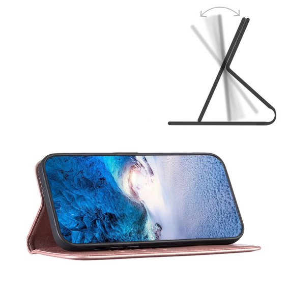 Flip case for Samsung Galaxy A35 5G, BINFEN Wallet, pink