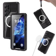 Waterproof case for Samsung Galaxy S25 Ultra, Redpepper, for MagSafe, black