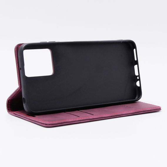 Case for Motorola Moto G53, ERBORD Vintage, wallet with flap, red
