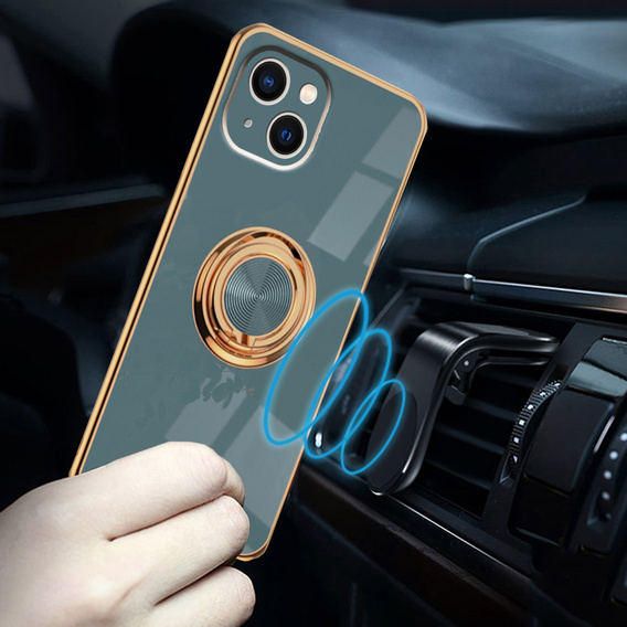 Case for iPhone 14 Plus, Electro Ring, grey
