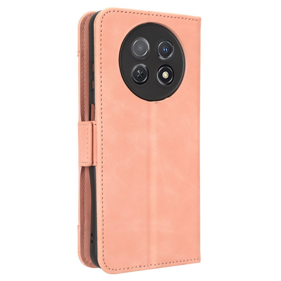 Flip case for Huawei Nova Y91 4G, Card Slot, pink