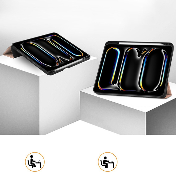 Case for iPad Pro 11" 2024 (5 gen.), Smartcase with stylus space, pink