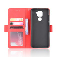 Flip case for Xiaomi Redmi Note 9, Card Slot, red