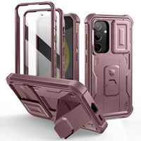 Armored case for Samsung Galaxy S24, Dexnor Full Body (Two Frames), pink