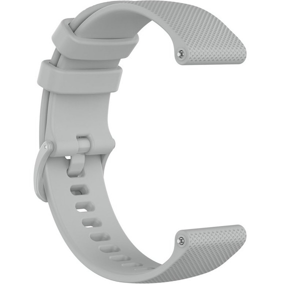 Silicone strap for 18mm do Garmin Vivomove 3S / Vivoactive 4S, Grey