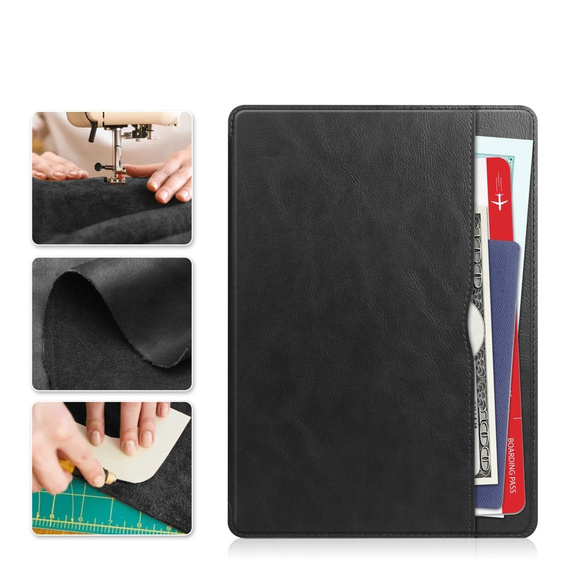 Case for Samsung Galaxy Tab S10 Lite / S10 FE / S9 FE, Business Card and Pen Slot, black