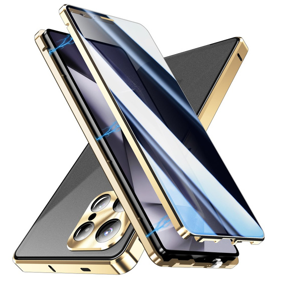 Case for Samsung Galaxy S25 Ultra, Privacy Dual Glass, gold